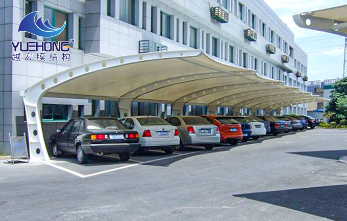 比亞迪工廠膜結構停車